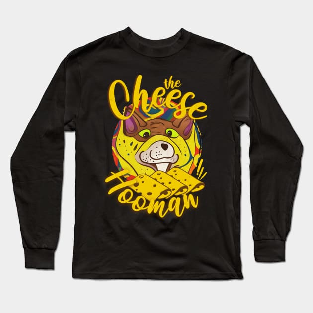 Cheese Taxes a Person Dog Owner Funny a Retro Cheese Design Long Sleeve T-Shirt by alcoshirts